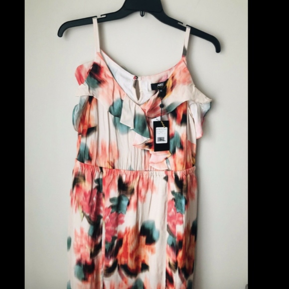 NWT ABS Allen Schwartz Ruffle Dress 1X - Picture 8 of 10